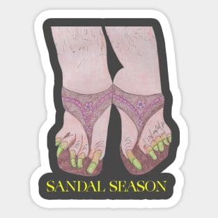 Sandal Season! Sticker